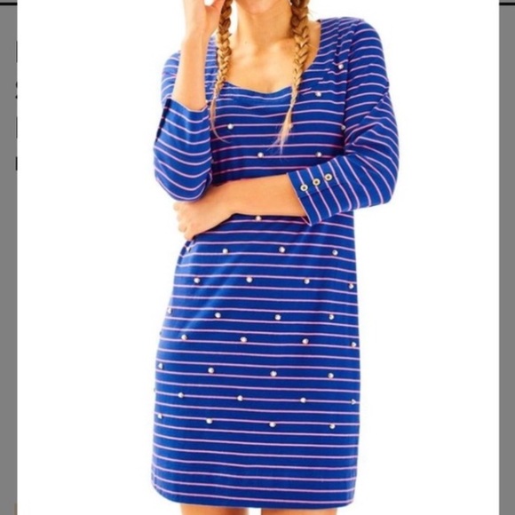 Lilly Pulitzer Dresses & Skirts - Lilly Pulitzer Palm Stripe Merrit Dress NEW